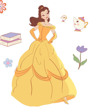 Vinilos decorativos Adhesivos infantiles de Pared princesas Bella