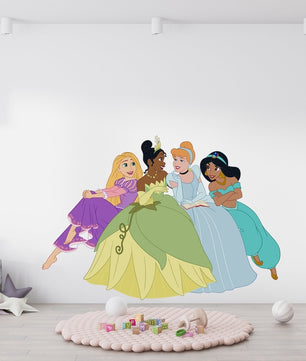 Vinilos decorativos Adhesivos infantiles de Pared princesas mirandose