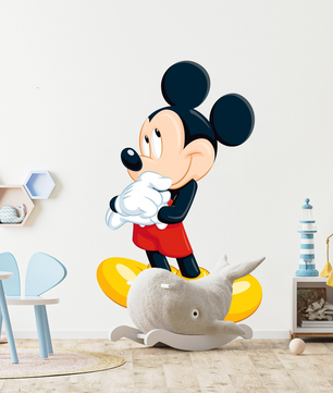 Vinilos decorativos Adhesivos infantiles de Pared mickey pensativo