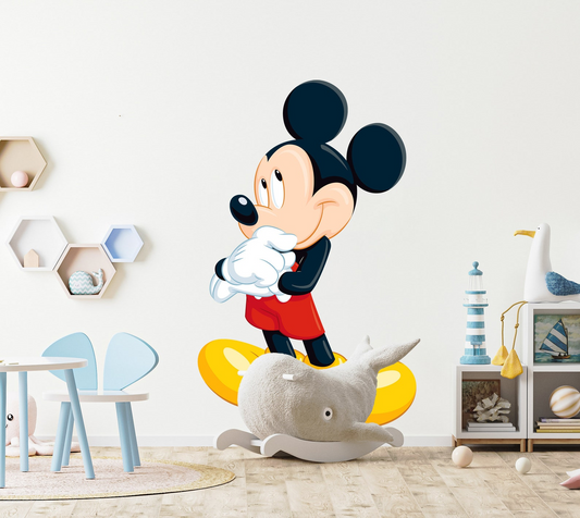 Vinilos decorativos Adhesivos infantiles de Pared mickey pensativo