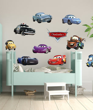 Vinilos decorativos Adhesivos infantiles de Pared Carro cars 2