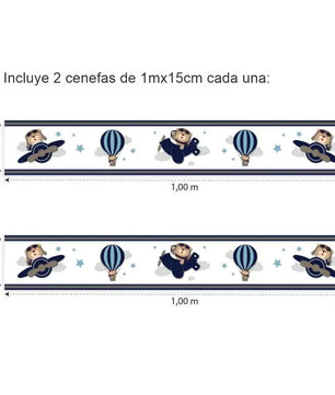 Conjunto de oso de aviador azul marino
