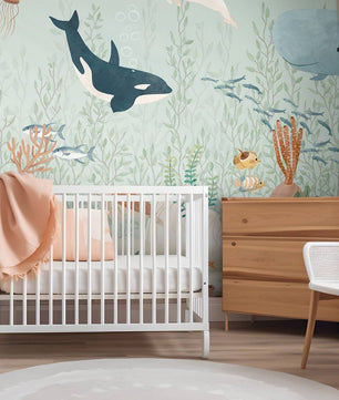 Papel para paredes Bosque de algas