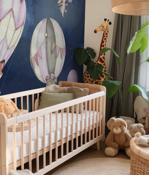 Papel para paredes Animales voladores azul o rosa