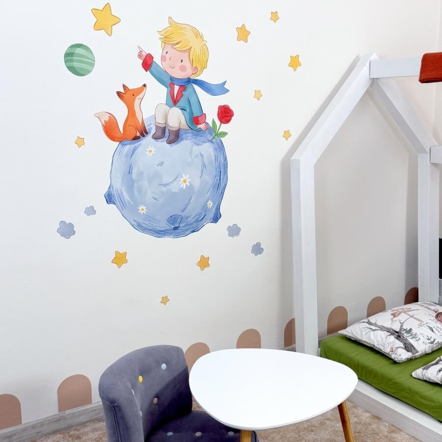 Vinilos decorativos Adhesivos infantiles de Pared el principito colorido