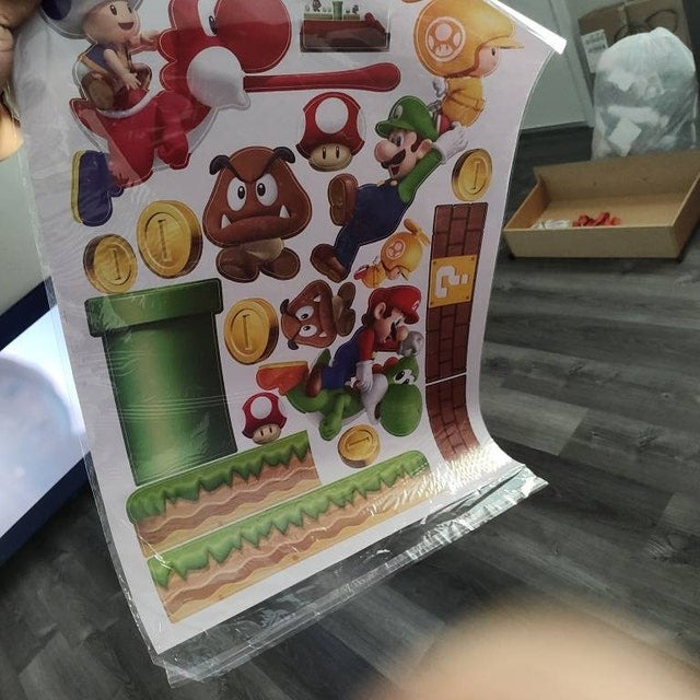 Vinilos decorativos Adhesivos infantiles de Pared mario bros 9 niño (0 ...