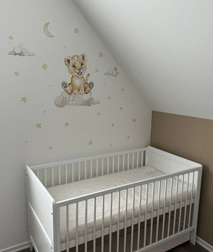Vinilos decorativos Adhesivos infantiles de pared Animales leon niño (0022)
