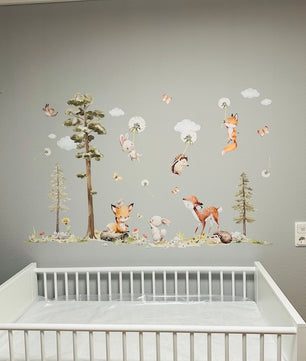 Vinilos decorativos Adhesivos infantiles animales del bosque 2 (0007)