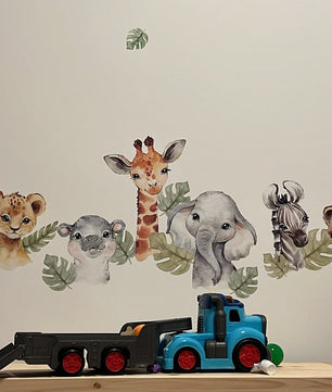 Vinilos decorativos Adhesivos infantiles de Pared  Conjunto de animales de Safari (0014)