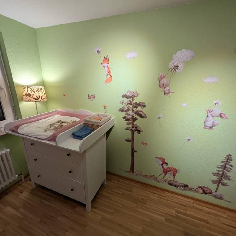 Vinilos decorativos Adhesivos infantiles animales del bosque 2 (0007)