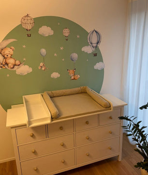 Vinilos decorativos Adhesivos infantiles de Pared Oso en la luna niño (0081)