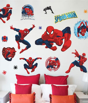 Vinilos decorativos Adhesivos infantiles de pared de spiderman modelo 12 niño