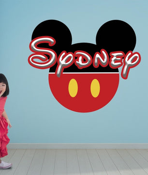 Vinilos decorativos Adhesivos infantiles de Pared mickey mouse niño 2