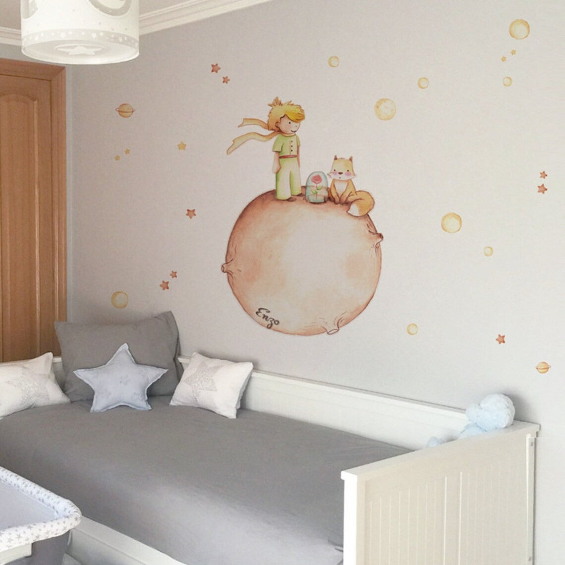 Vinilos decorativos Adhesivos infantiles de Pared el principito 1 niño (0040)