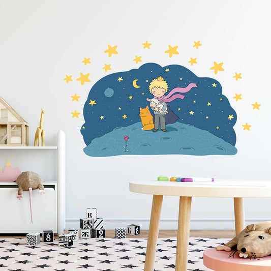 Vinilos decorativos Adhesivos infantilesde Pared el principito 2 niño