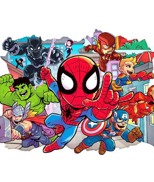 Vinilos decorativos Adhesivos infantiles de pared de spiderman modelo 15 niño