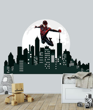 Vinilos decorativos Adhesivos infantiles de pared spiderman modelo 9 niño