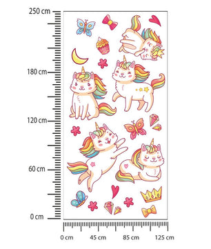 Vinilos decorativos Adhesivos infantiles de Pared cuerno unicornio  niña 3 (0094)