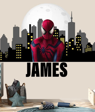 Vinilos decorativos Adhesivos infantiles de pared de spiderman modelo 13 niño