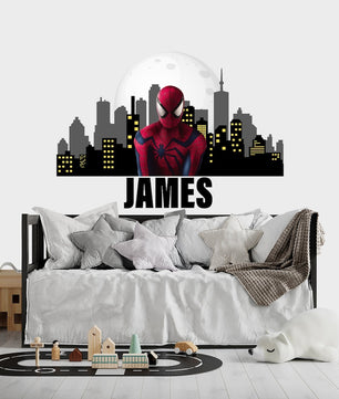Vinilos decorativos Adhesivos infantiles de pared de spiderman modelo 13 niño