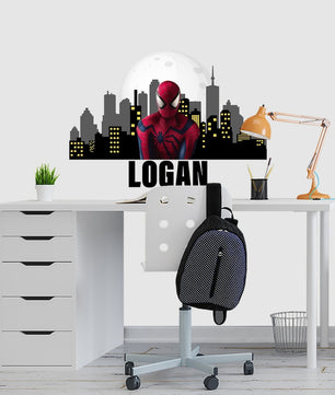 Vinilos decorativos Adhesivos infantiles de pared de spiderman modelo 13 niño