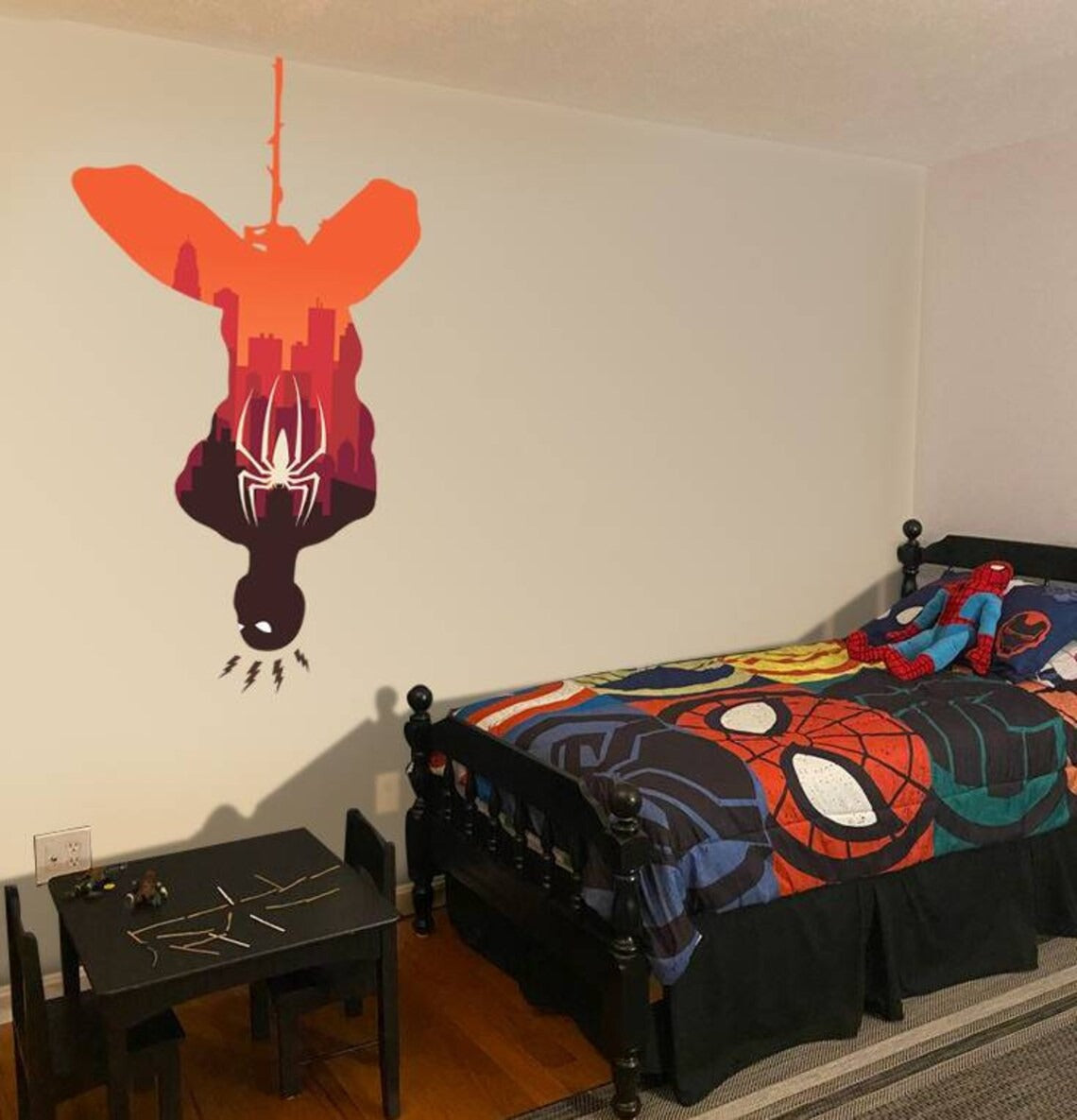 Vinilos decorativos Adhesivos infantiles de pared spiderman modelo 6 niño