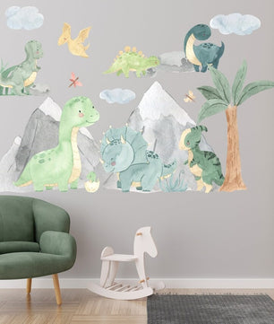 Vinilos decorativos Adhesivos infantiles de pared de dinosaurios modelo 3 infantil niño