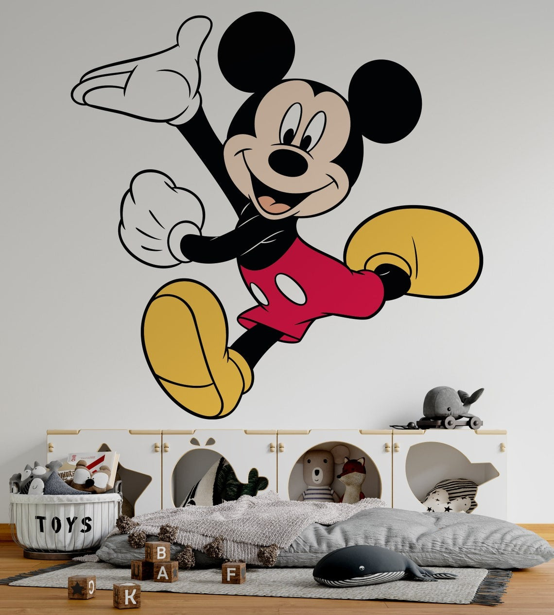 Vinilos decorativos Adhesivos infantiles de Pared mickey mouse niño 4