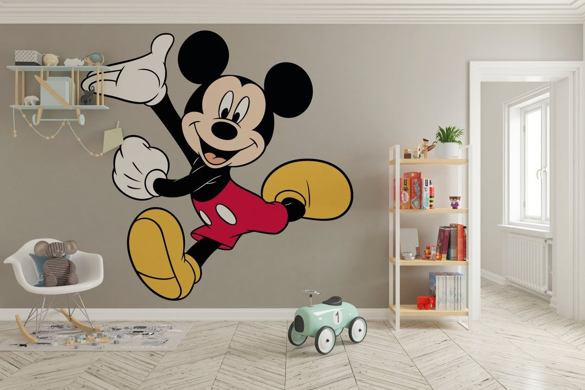 Vinilos decorativos Adhesivos infantiles de Pared mickey mouse niño 4