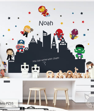 Vinilos decorativos Adhesivos infantiles de pared spiderman modelo 7 niño (0085)
