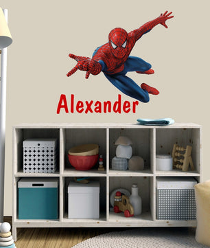 Vinilos decorativos Adhesivos infantiles de pared de spiderman modelo 14 niño