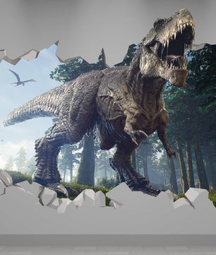 Vinilos decorativos Adhesivos infantiles de pared de dinosaurios 3D modelo 8 niño (0086)