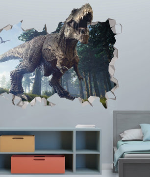 Vinilos decorativos Adhesivos infantiles de pared de dinosaurios 3D modelo 8 niño (0086)