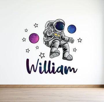 Vinilos decorativos Adhesivos infantiles de Pared  Conjunto Astronautas