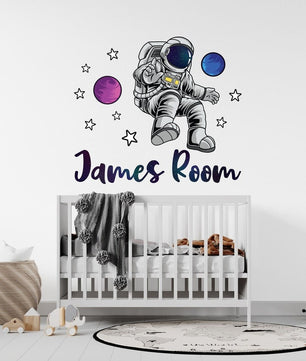 Vinilos decorativos Adhesivos infantiles de Pared espacio astronautas 16 niño