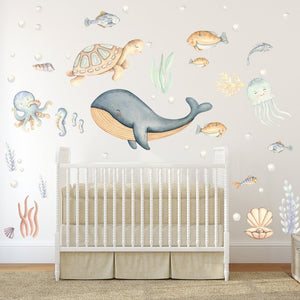 Vinilos decorativos Adhesivos infantiles de Pared  animales del Mar 1 (0008)