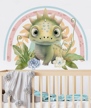 Vinilos decorativos Adhesivos infantiles de pared  Conjunto de dinosaurios Conjunto