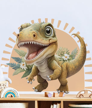 Vinilos decorativos Adhesivos infantiles de pared de dinosaurios 3D modelo 9 niño (0087)