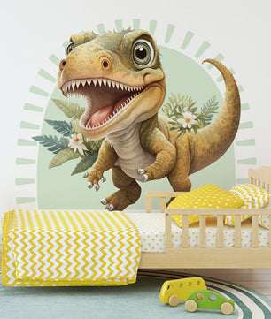 Vinilos decorativos Adhesivos infantiles de pared de dinosaurios 3D modelo 9 niño (0087)