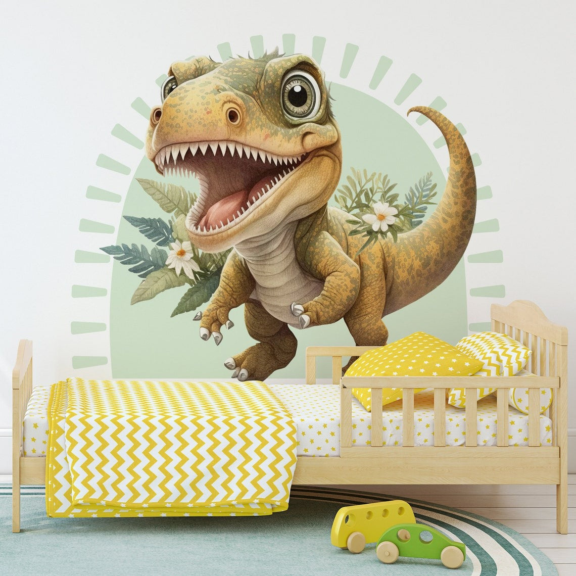 Vinilos decorativos Adhesivos infantiles de pared de dinosaurios 3D modelo 9 niño (0087)