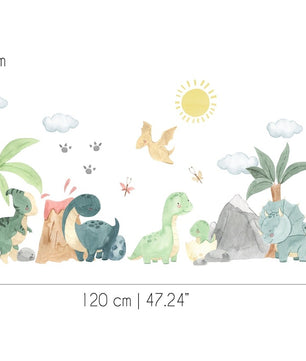 Vinilos decorativos Adhesivos infantiles de pared de dinosaurios modelo 4 infantil niño (0089)