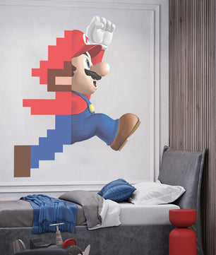 Vinilos decorativos Adhesivos infantiles de Pared mario bros 10 niño