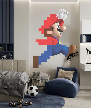 Vinilos decorativos Adhesivos infantiles de Pared mario bros 10 niño