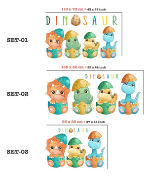 Vinilos decorativos Adhesivos infantiles de pared de dinosaurios modelo 5 bebe niño