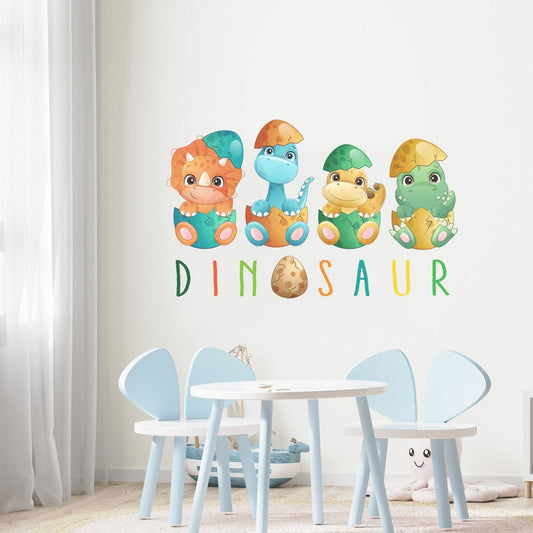 calcomanías de pared de dinosaurios modelo 5 bebe niño