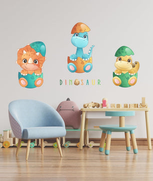 Vinilos decorativos Adhesivos infantiles de pared de dinosaurios modelo 5 bebe niño