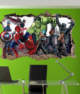 Vinilos decorativos Adhesivos infantiles de pared los vengadores modelo 3 niño