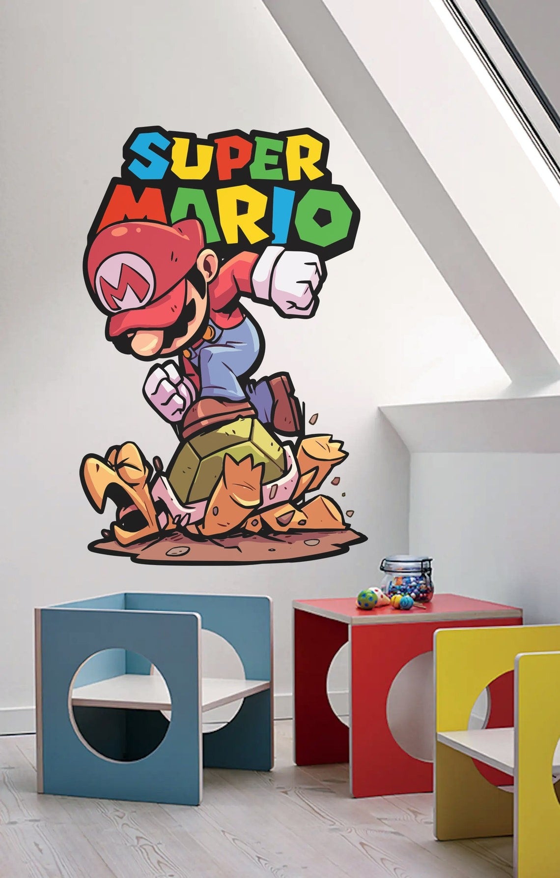 Vinilos decorativos Adhesivos infantiles de Pared mario bros 11 niño