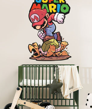 Vinilos decorativos Adhesivos infantiles de Pared mario bros 11 niño