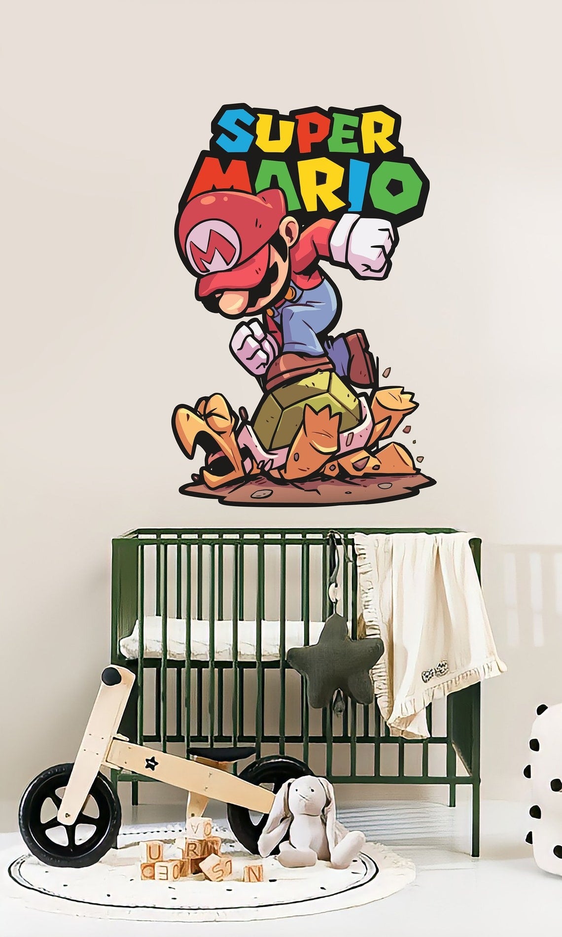 Vinilos decorativos Adhesivos infantiles de Pared mario bros 11 niño